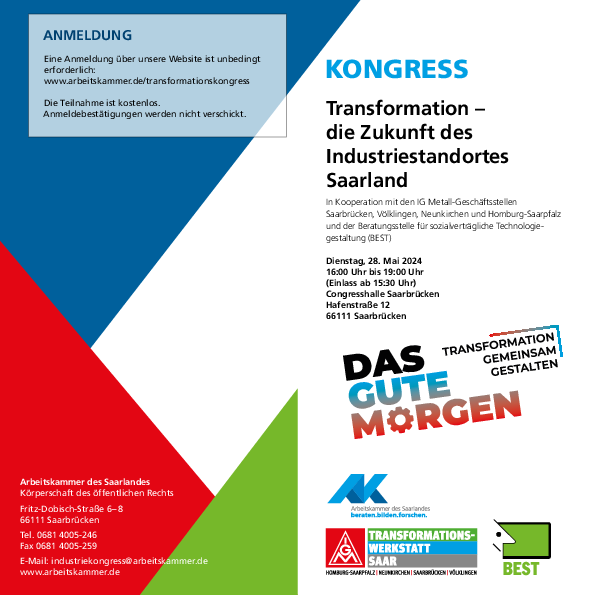 Kongress: Transformation - die Zukunft des Industriestandortes Saarland-1